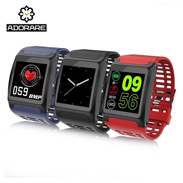 

adorare z01 smart watch bracelet color screen smart wristwatch big dials heart rate monitor fitness wristwatch bracelet, Slivery;brown