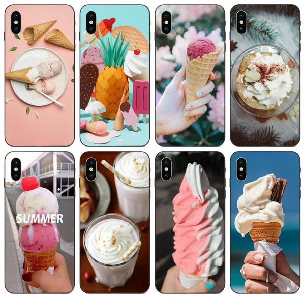 

tongtrade] chocolate ice cream design case for iphone x xs 11 pro max 8 7 6s 5s galaxy note 2 3 4 5 8 9 honor 7a lg k4 1pcs 10pcs case