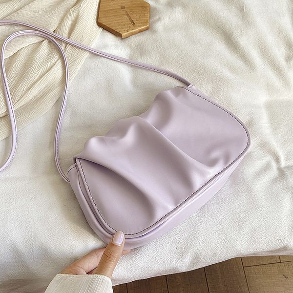 

pleated female bag 2020 summer new korean fashion wild armpit bag shoulder messenger women ladies hand bags