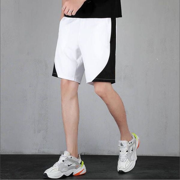 

2020 new lp5501 fashion men's casual short solid cotton fitness string with pocket wear shorts, White;black