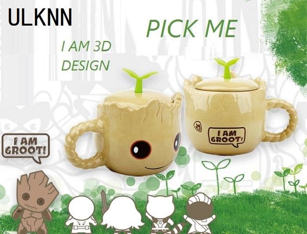 

ulknn creative league 3d design q style groot ceramic mugs milk coffee drinkware lover couples cup cartoon nice gifts