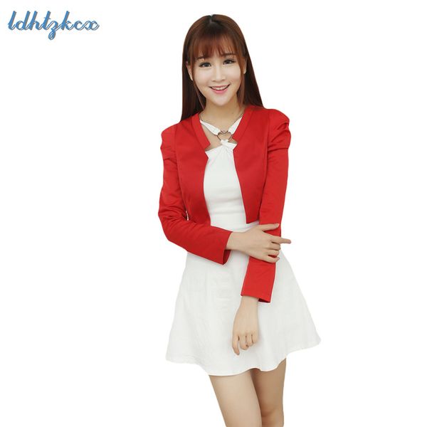 

blazer coat women korean short small blazer jacket 2019 spring autumn office black pink jacket cardigan slim coat ld03, White;black