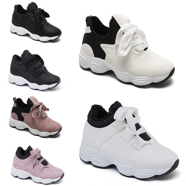 

ale non-brand chaussures women running shoes white black pink grey suede fashion sports sneakers 36-40 item #200, White;red