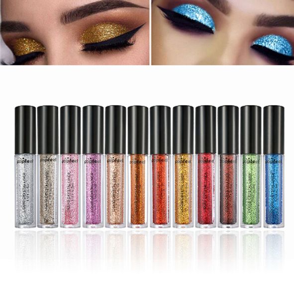 

liquid diamond eyeshadow pearly metallic shinning cream 12 color glitter eye makeup lips eyeliner pigment festival