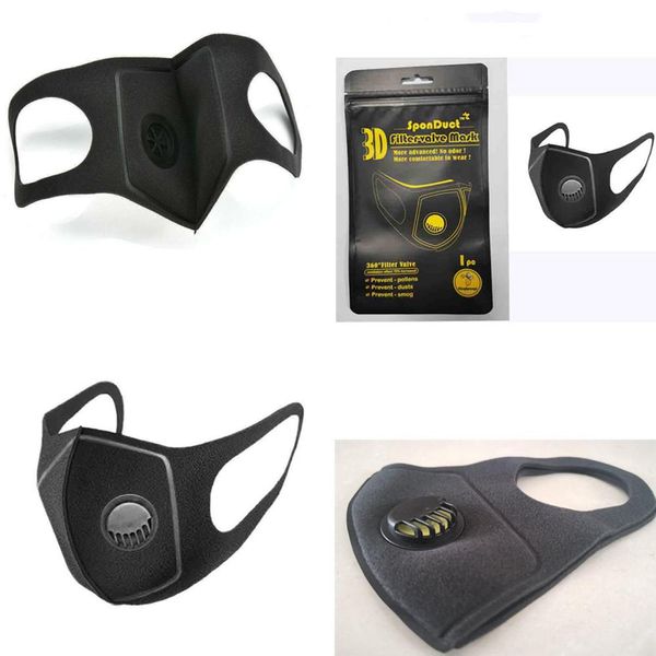 

mascherine antivir pm2.5 activated carbon black mouth mask anti dust mask windproof bacteria proof face masks