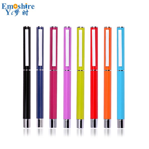 

new creative metal signature pen advertising ballpoint pen custom student gel spot factory wholesale stationery p792, Blue;orange