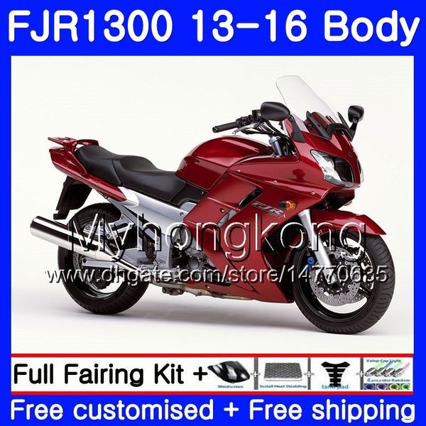 Kit For Yamaha Fjr1300 A Fjr1300a Fjr1300 13 16 247hm 6 Fjr 1300a Fjr 1300 13 14 15 16 Fjr 1300 Stock Red Dark 2013 2014 2015 2016 Fairing Motorcycle