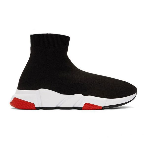 $780 BALENCiAGA SPEED Mens Stretch Knit Sneakers Black