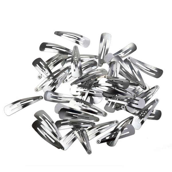 

hair accessories 50 clamps pins to pressure for diy 50mm - silver