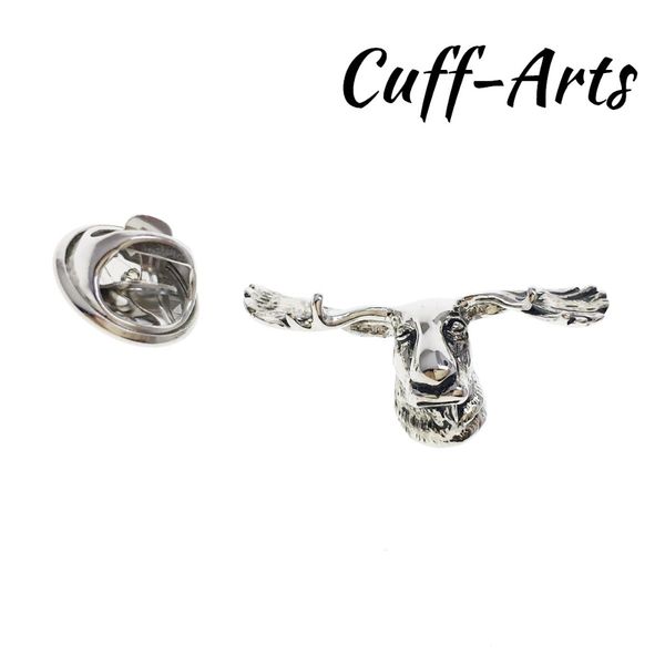 

lapel pin for men pins and brooches moose head lapel pin badge jewelry broche de la solapa with gift box by cuffarts p10180, Gray