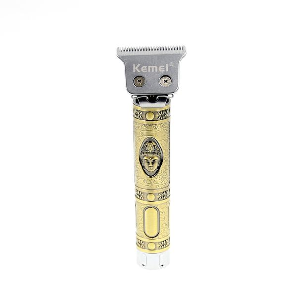 

kemei km-1974a электрический триммер для волос перезаряжаемый беспроводной для мужчин триммер для бороды 0 мм лысая машинка для стрижки воло