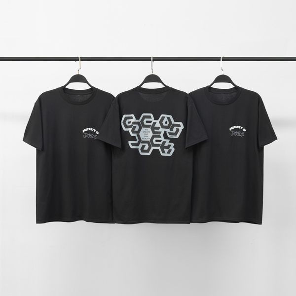 

mens designer t shirts high street ts travis scott black friday loose t-shirt washed retro short sleeve casual, White;black