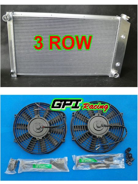 

3rows aluminum radiator +fans for firebird trans am 1970 - 1981 80 79 78 77