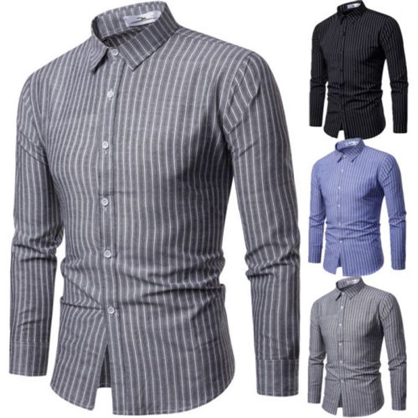 

new fashion menÂ´s luxury casual fashion slim long sleeve casual shirt, White;black