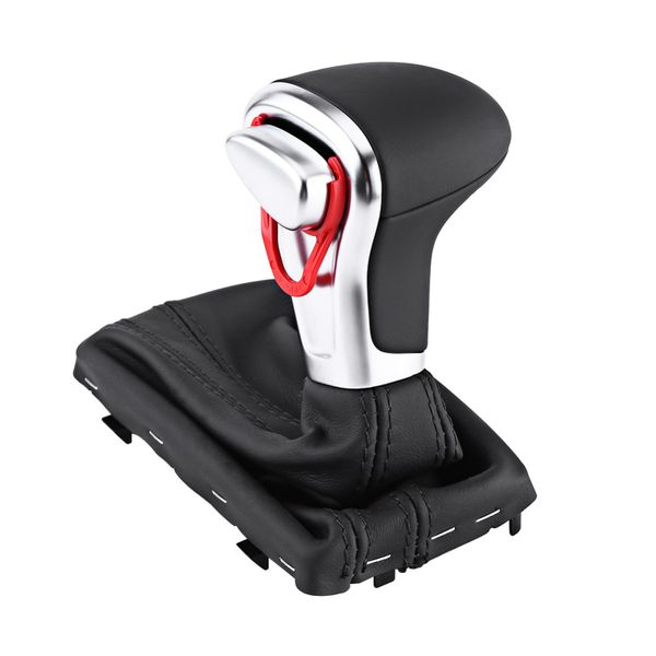 

leather gear shift knob gaiter boot cover dustproof waterproof cover speed gear shift knob for a5 a4l q5 b8