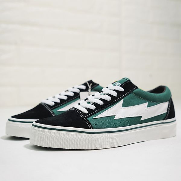 

new revenge x storm old skool skateboarding sneakers trending casual trainers for mens women durable canvas sport shoes outdoor t05, Black