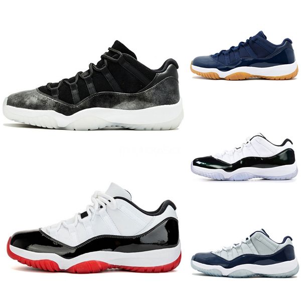 

11s jumpman mens basketball shoes low og banned shadow white black toe chicago royal men 11 basketball sneakrs #104