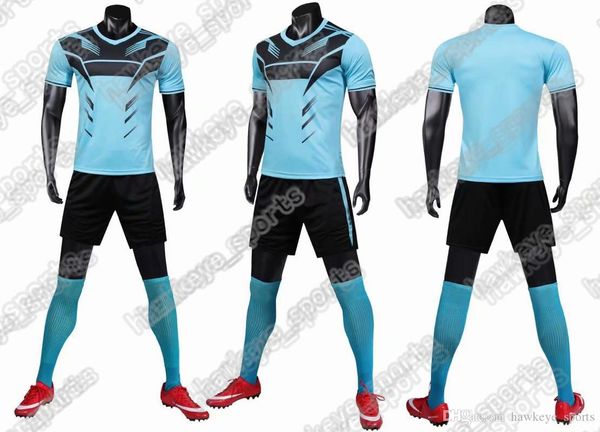 

new men's sports football uniform selling customized putuan training suit breathable 2019 short shirt 241515, Black;yellow