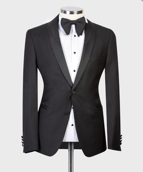 

new design black men's suits 2 pieces regular fit solid prom tuxedos wedding (blazer+pants) terno masculino, White;black