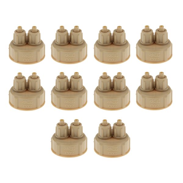 

10x aquarium fish tank carbon dioxide diy reactor with quick screw bottle cap