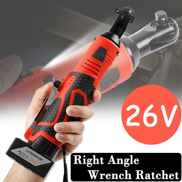 

26v / 12v беспроводной электрический ключ 3/8 дюйма электрический трещотка ключ литиевая батарея прямоугольный ключ+светодиодные инструменты