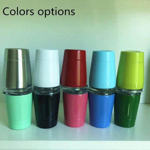 

9oz colorful kids stainless steel cup lovely small tumbler sippy cup with lid and straw portable