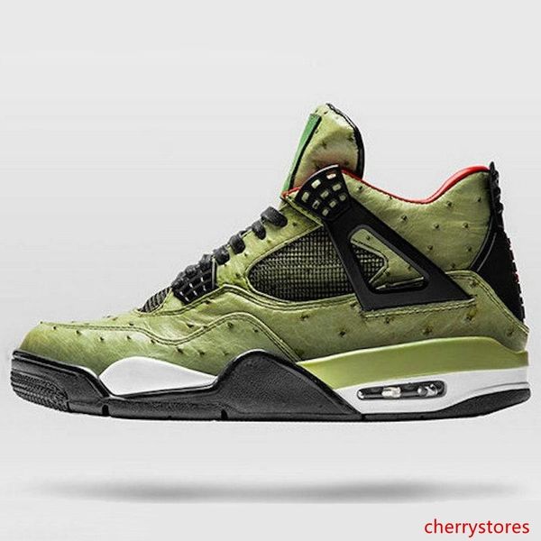 

4 travis scott cactus jack the shoe surgeon customs men basketball shoes desinger 4s chaussures de basket ball sports trainer with