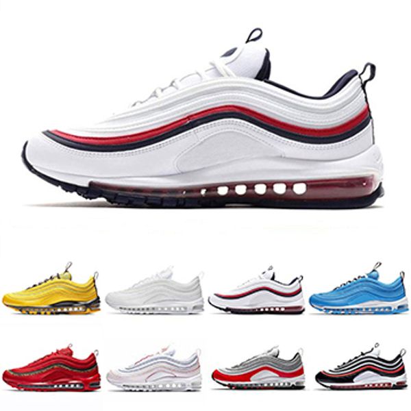 

With Box 2019 Triple White Black Red Designer Men Sneakers Women Bright Citron Pink Blue Hero South Beach Yellow Trainers Gym Running Shoes