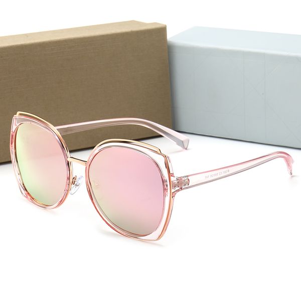 

high-quality brand designer face anti-ultraviolet uv400 fashion polarized sunglasses 5 color choice trend glasses with boxednj3, White;black
