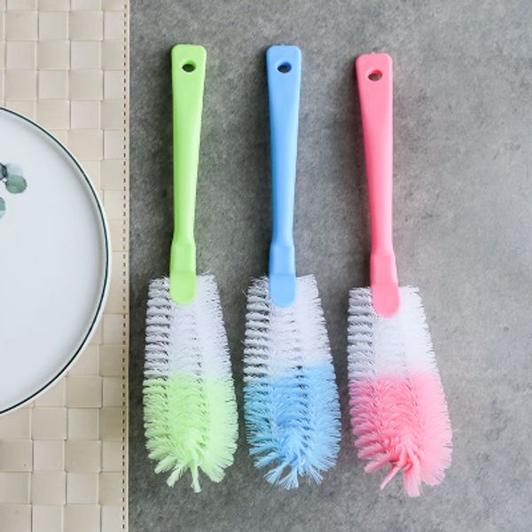 

soft brush cup brush soft easy to clean kitchen cleaning tool soft brush wineglass bottle coffe tea glass cup random color wholesale
