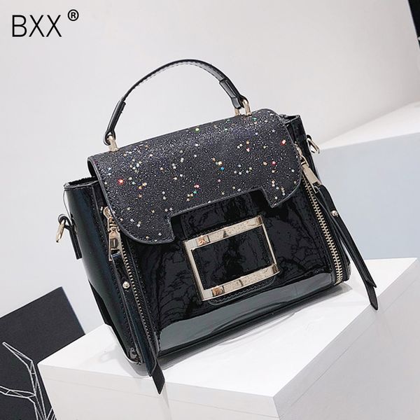 

bxx] sequined patent leather crossbody bags for women 2020 spring shoulder messenger bag female party handbags and purses hk448