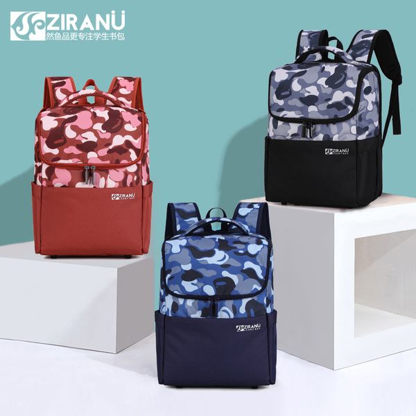 

new elementary school student schoolbag male 1-3-1 grade girl light backpack tide 6-12 years old children burden shoulder bag