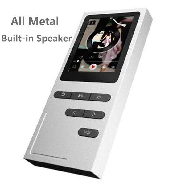 

new metal mp3 player built-in speaker portable 1.8 inch with fm radio e-book recorder 8g memory storage lossless music player