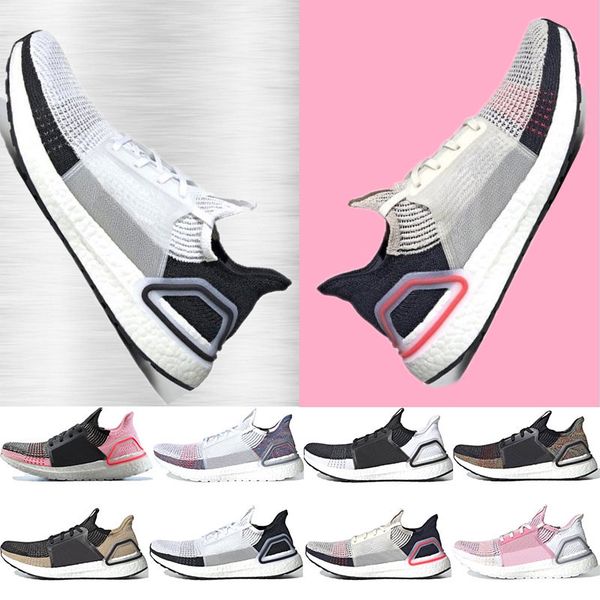 

2019 ultra boost 19 running shoes for men women Oreo REFRACT True Pink ultraboost mens trainers breathable sports sneakers size 36-45
