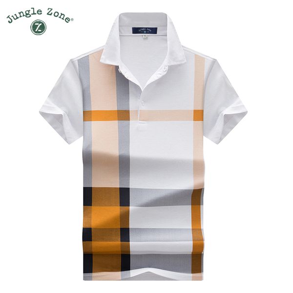 

Designer Polo Thin Models Men Brand Plaid Hit Color Polo Shirts Casual Men Short -Sleeved Lapel Polo Shirt Brand Men Polos