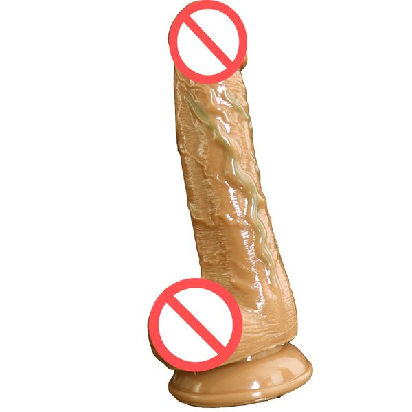 Weiche echte Haut männlichen Penis Saugnapf Dildo Silikon wasserdicht realistische große Dildos Sexspielzeug für Frauen