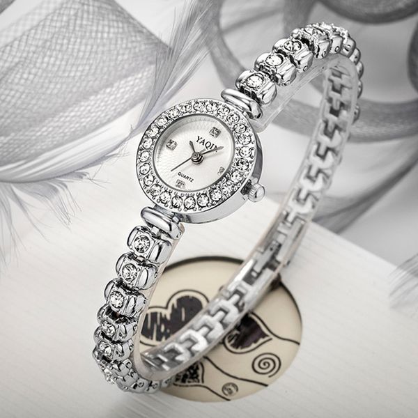 

2018 watches women women stainless steel quartz watches fashion casual, Slivery;brown