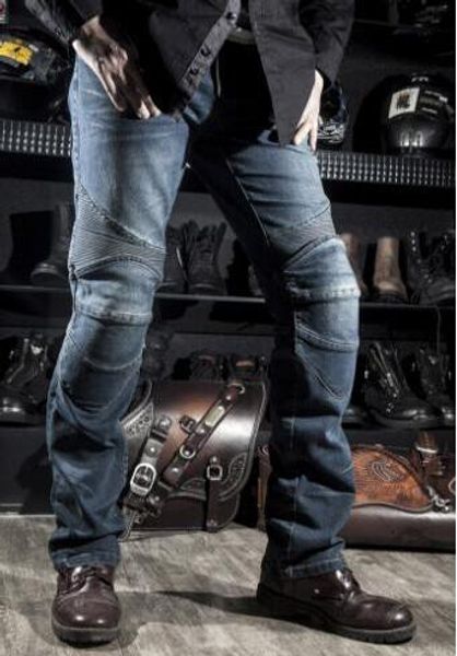 

тонкие мотоциклетные штаны внедорожных мотоциклов брюки гонки автомобилей падение сопротивления велосипедный джинсовой имеет защиту бл v