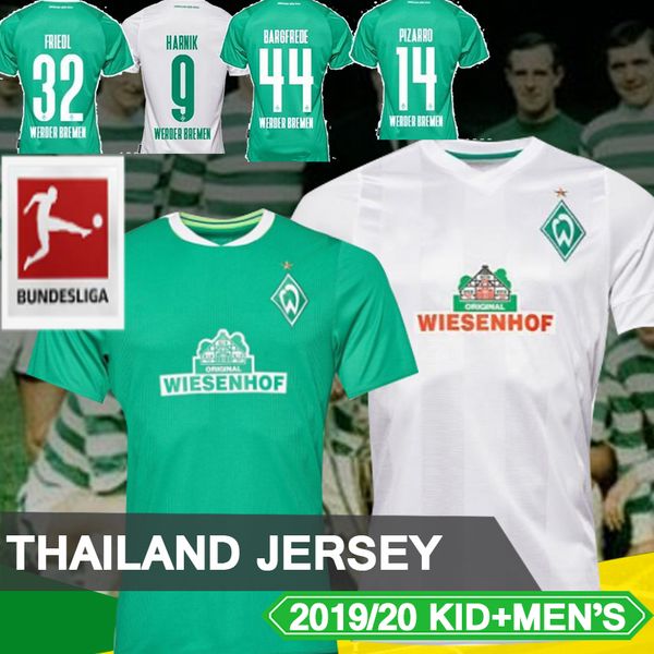 

19 20 thailand SV Werder Bremen soccer jersey Bremen 2019 2020 M. EGGESTEIN OSAKO KLAASSEN PIZARRO football shirt