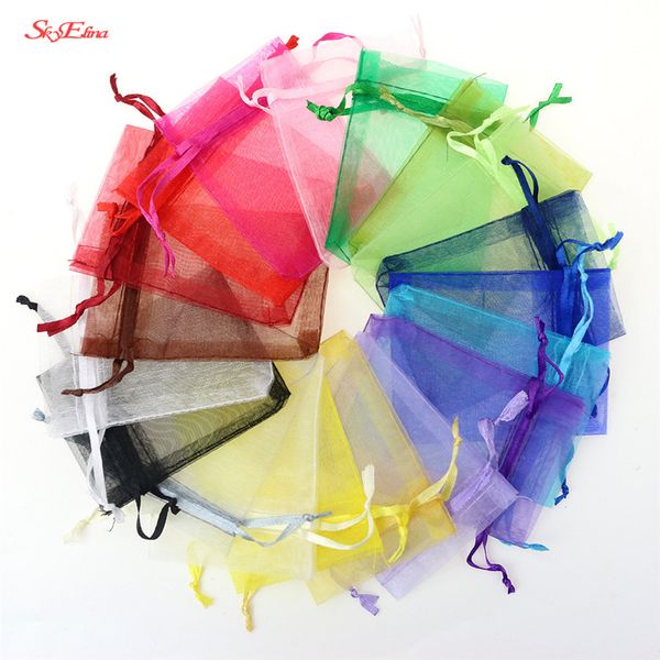 

50pcs organza bags sweet box gifts bags wedding decoration packaging pouch candy gift bag bonbon wedding dragees bag 5