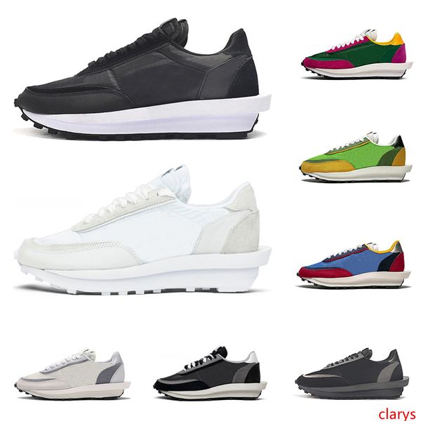 

2020 sacai ld waffle ldv running shoes for men women black white nylon green blue multi mens trainers fashion sports sneaker runner