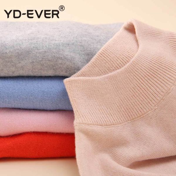 

fashion cashmere mixed women's knitted nightgown autumn winter turtleneck women's high pullovers long color sleeve, White;black