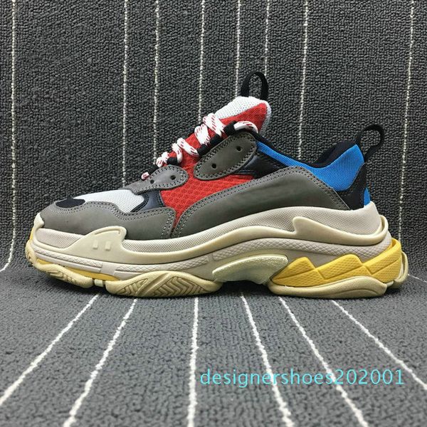 

new fashion paris triple-s designer shoes low platform sneakers triple s casual women designer casual sports trainers chaussures 36-45 d01, Black