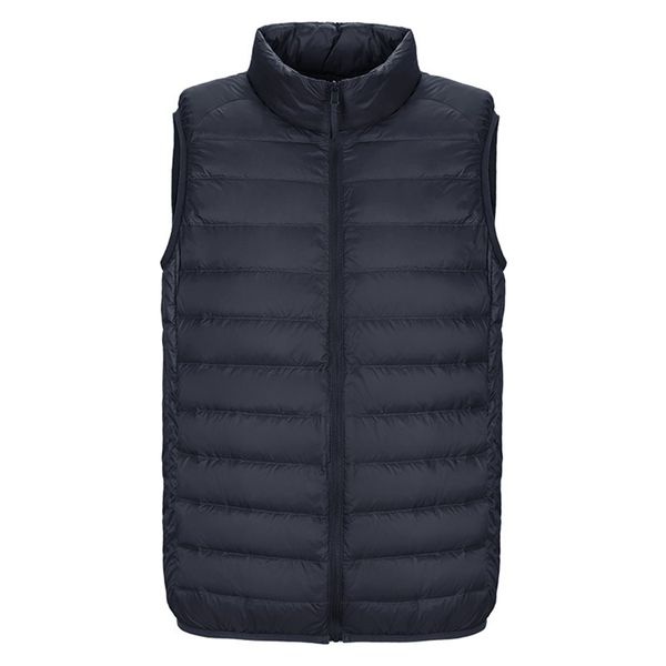 

zogaa 2019 new men's sleeveless down coats ultralight duck down warm vest men's casual warm jacket parka outwear waistcoat, Black