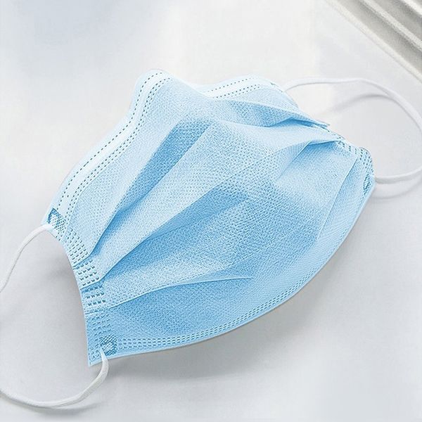 

лучшие продажи 50шт одноразовые маски для лица 3-слойный пылезащитный рот анти-защитные маски мужчины и женщины одноразовые маски для лица