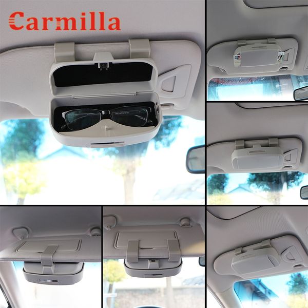 

car styling glasses holder case box auto sunglasses holder storage box case car sun visor cars card boxes accessories