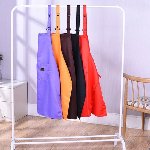 

canvas cotton apron coffee shop and hairdresser sleeveless work apron bib cooking work clothing antifouling custom logo aprons