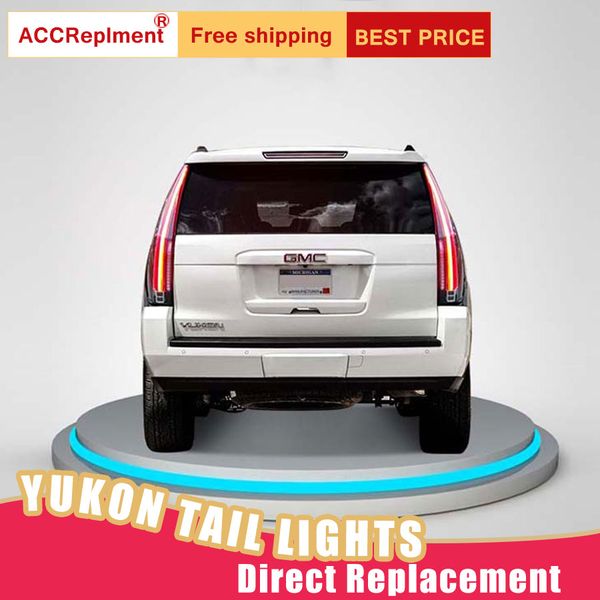 

car styling led tail lamp for gmc yukon tail lights 07-16 for yukon rear light drl+turn signal+brake+reverse led lights
