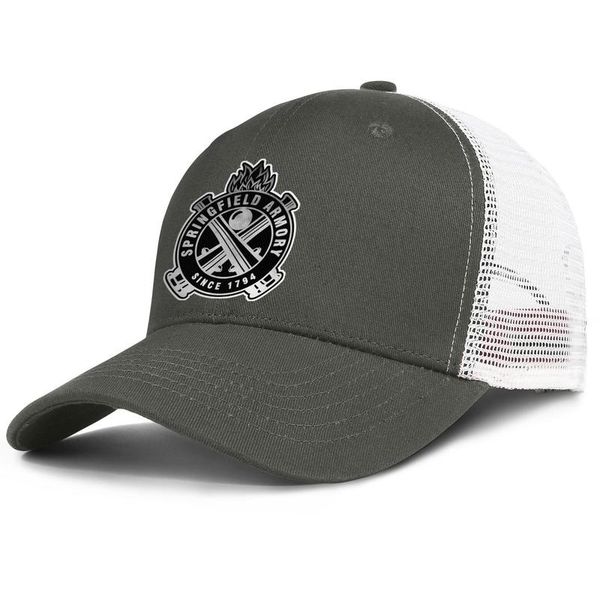 

springfield armory логотип для мужчин и женщин регулируемые дальнобойщика meshcap прохладно круто классические baseballhats розовый рака мол, Blue;gray