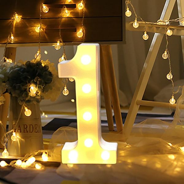 

alphabet number digital letter led light white light up decoration symbol indoor wall decor wedding party window display light fa3097